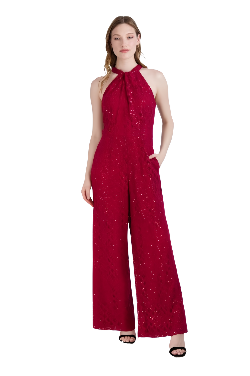 Halter Twist Neck Jumpsuit JULIA JORDAN