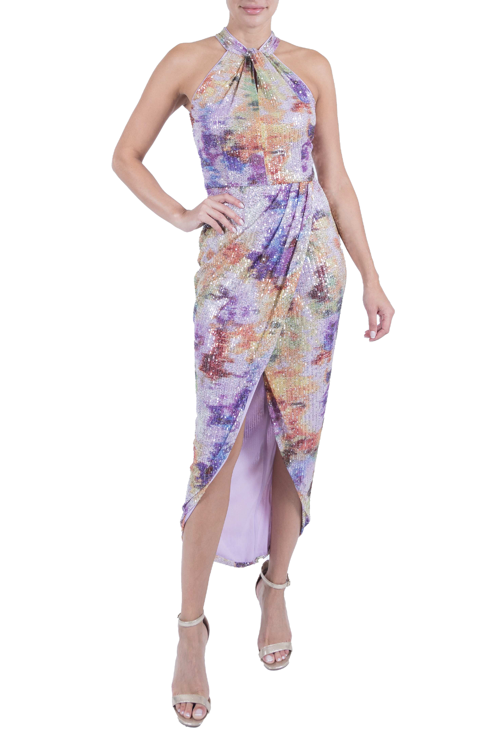julia jordan knot neck halter dress Julia Jordan Women Pink Knot Neck Halter Dress Size 6