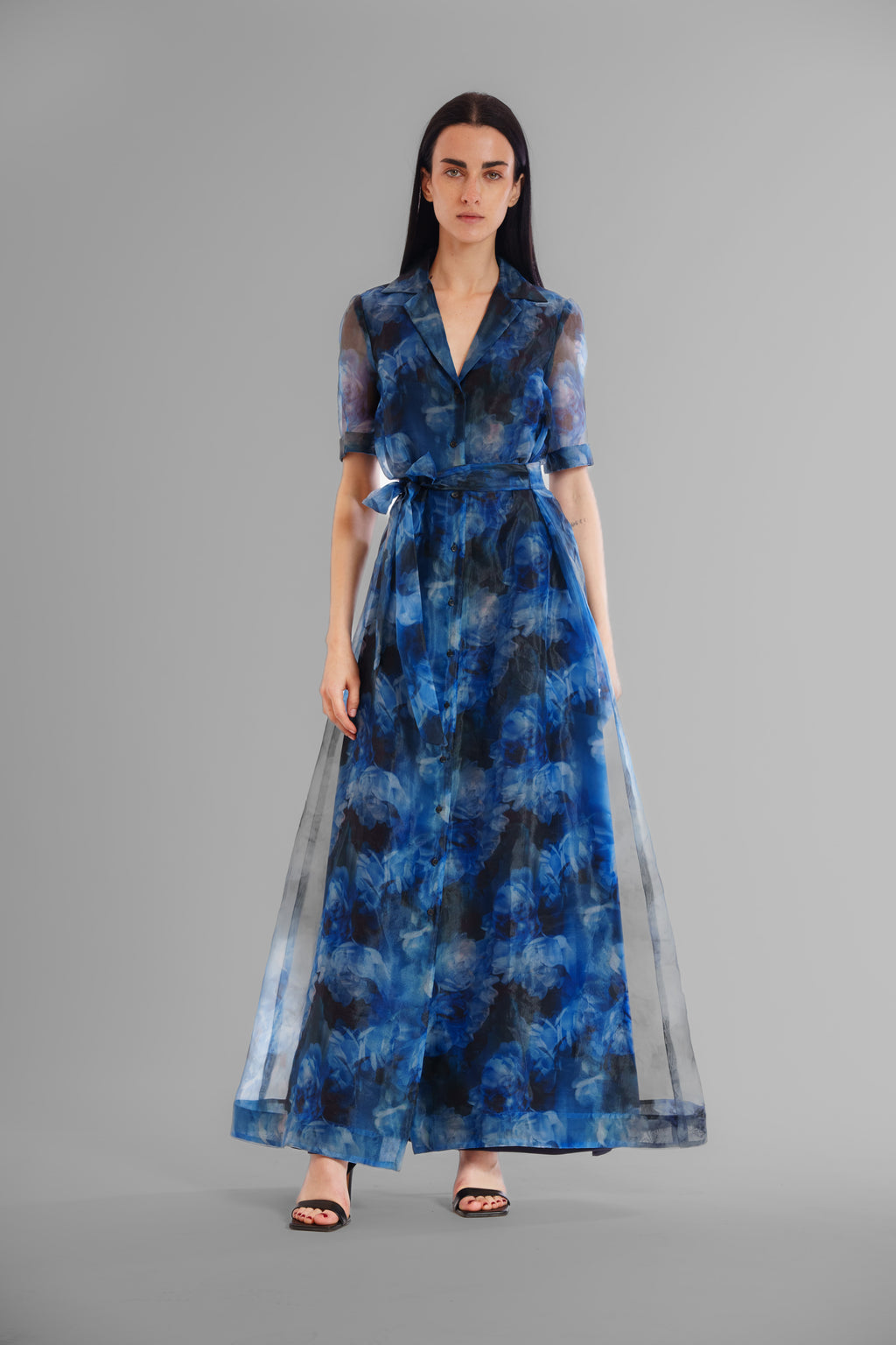 julia jordan long sleeve organza shirt dress SHORT SLEEVE PRINTED ORGANZA SHIRT DRESS LONG – JULIA JORDAN