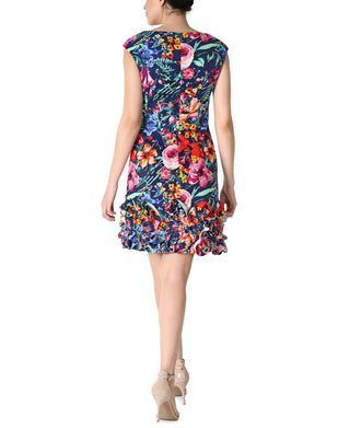 DONNA RICCO - EXTENDED SLEEVE CUPCAKE DRESS