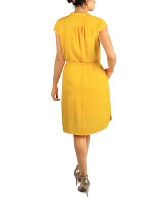 DONNA RICCO - EXTENDED SHOULDER DRESS
