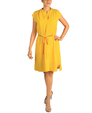 DONNA RICCO - EXTENDED SHOULDER DRESS