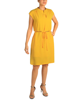 DONNA RICCO - EXTENDED SHOULDER DRESS