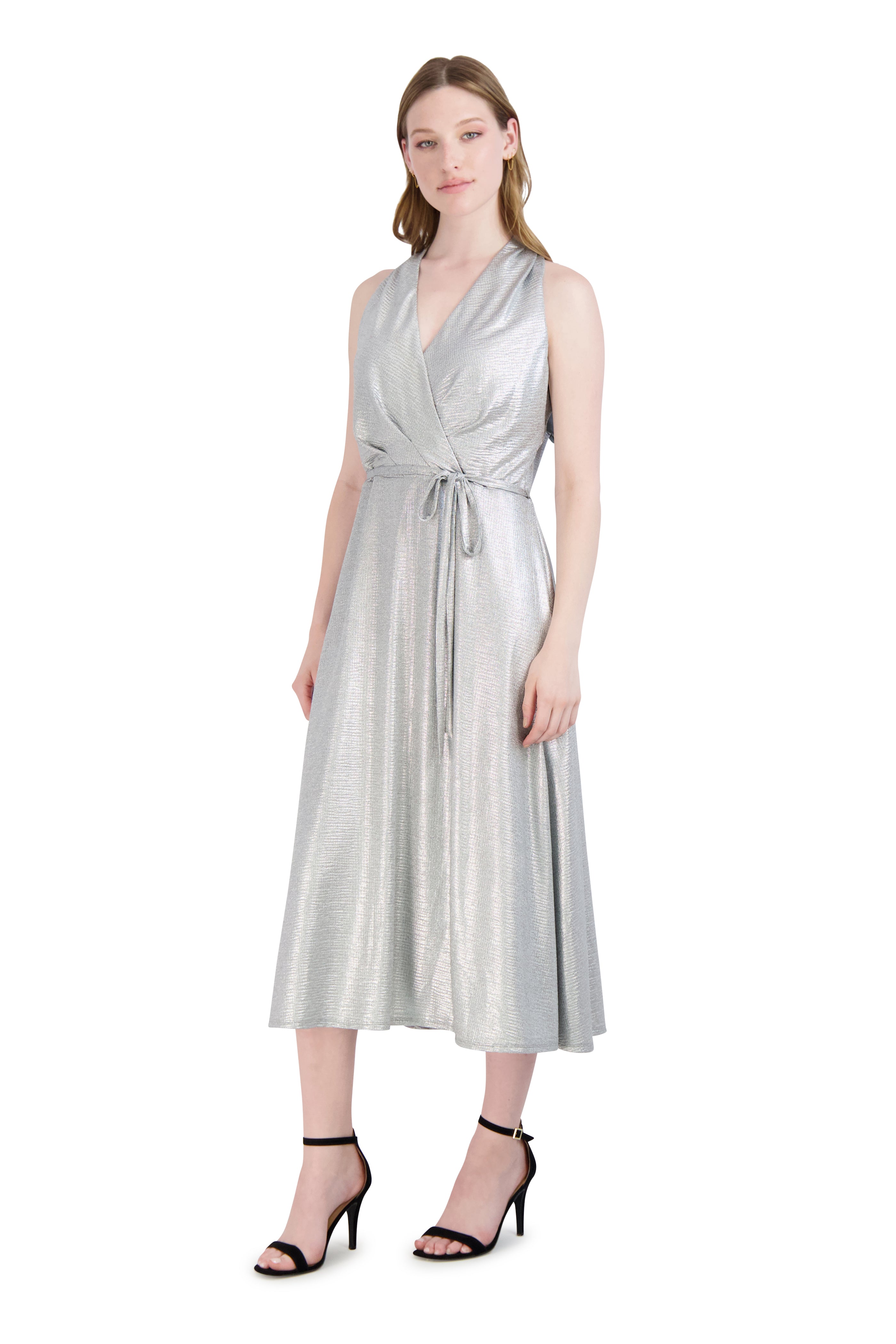 DONNA RICCO - HALTER NECK MIDI DRESS JULIA JORDAN DONNA RICCO - HALTER NECK MIDI DRESS JULIA JORDAN