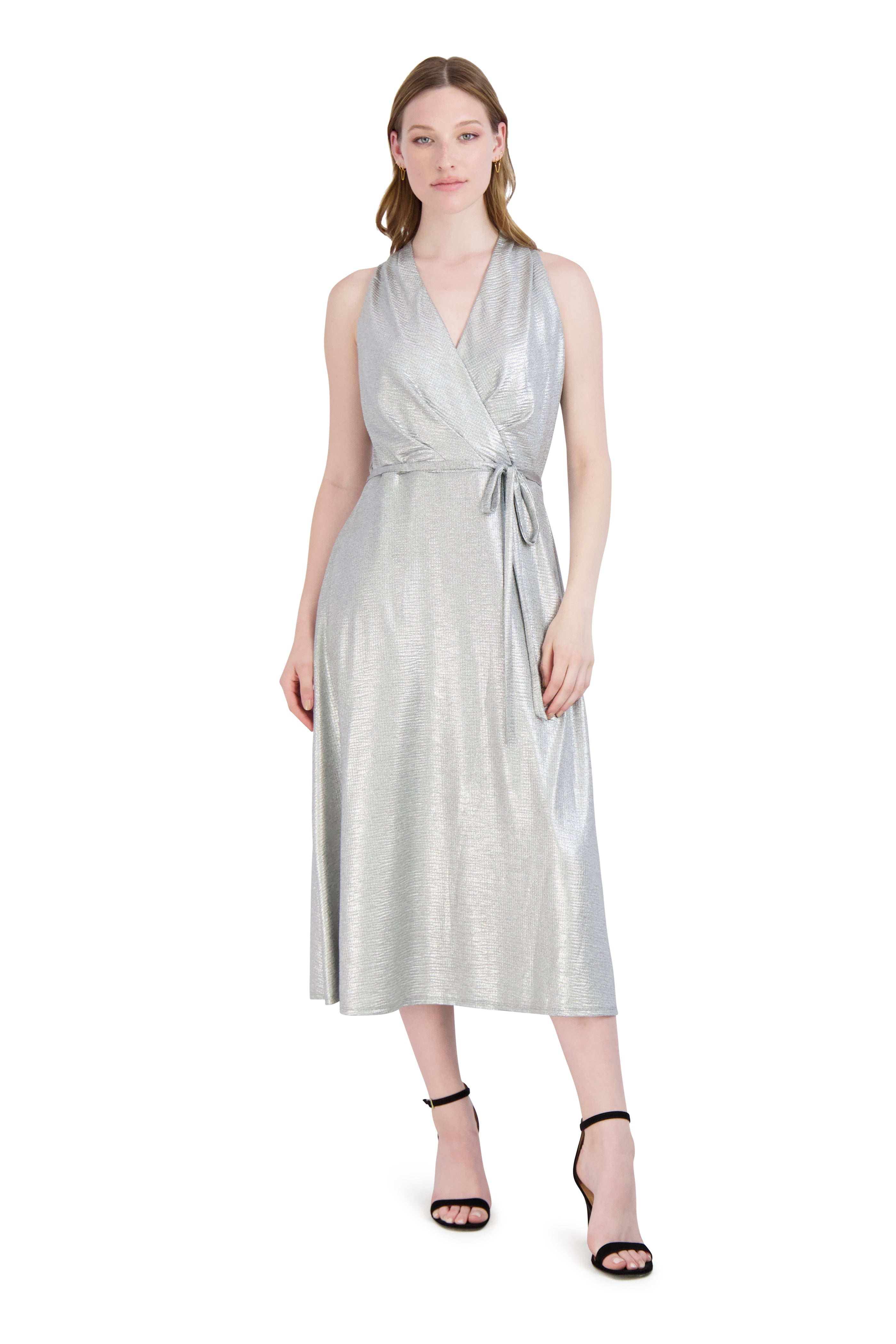 DONNA RICCO - HALTER NECK MIDI DRESS JULIA JORDAN DONNA RICCO - HALTER NECK MIDI DRESS JULIA JORDAN