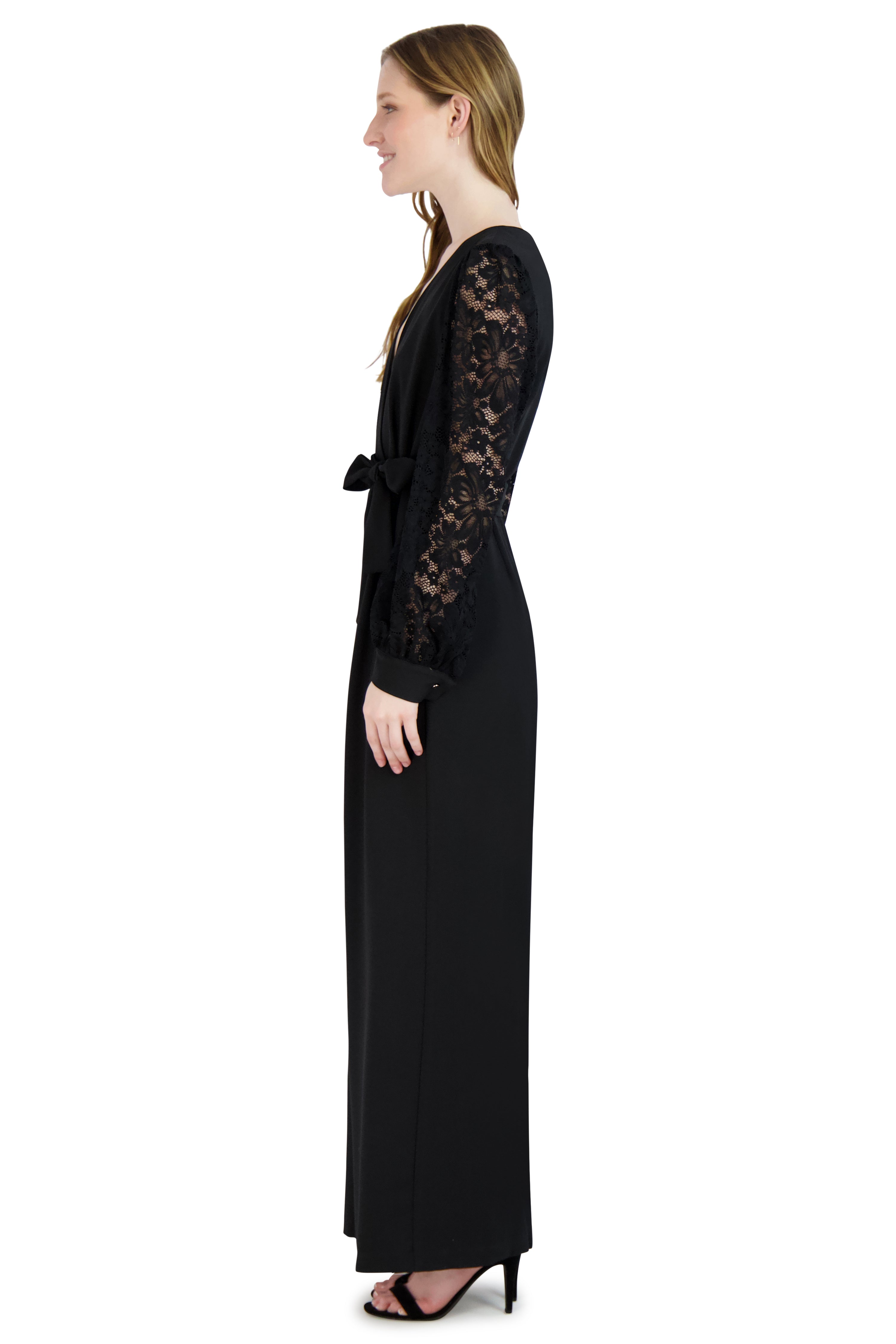 DONNA RICCO - LONG SLEEVE JUMPSUIT JULIA JORDAN DONNA RICCO - LONG SLEEVE JUMPSUIT JULIA JORDAN