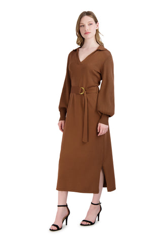 DONNA RICCO - JOHNNY COLLAR SWEATER DRESS