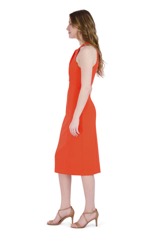 Twist Halter Sheath Dress