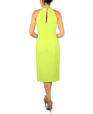 Twist Halter Sheath Dress