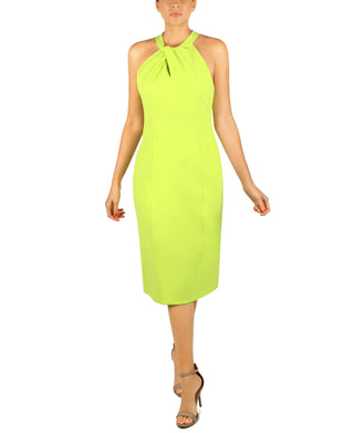 Twist Halter Sheath Dress