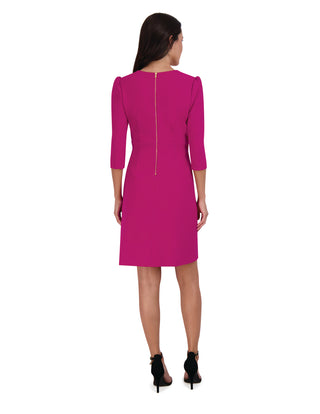 Faux Wrap Fitted Dress