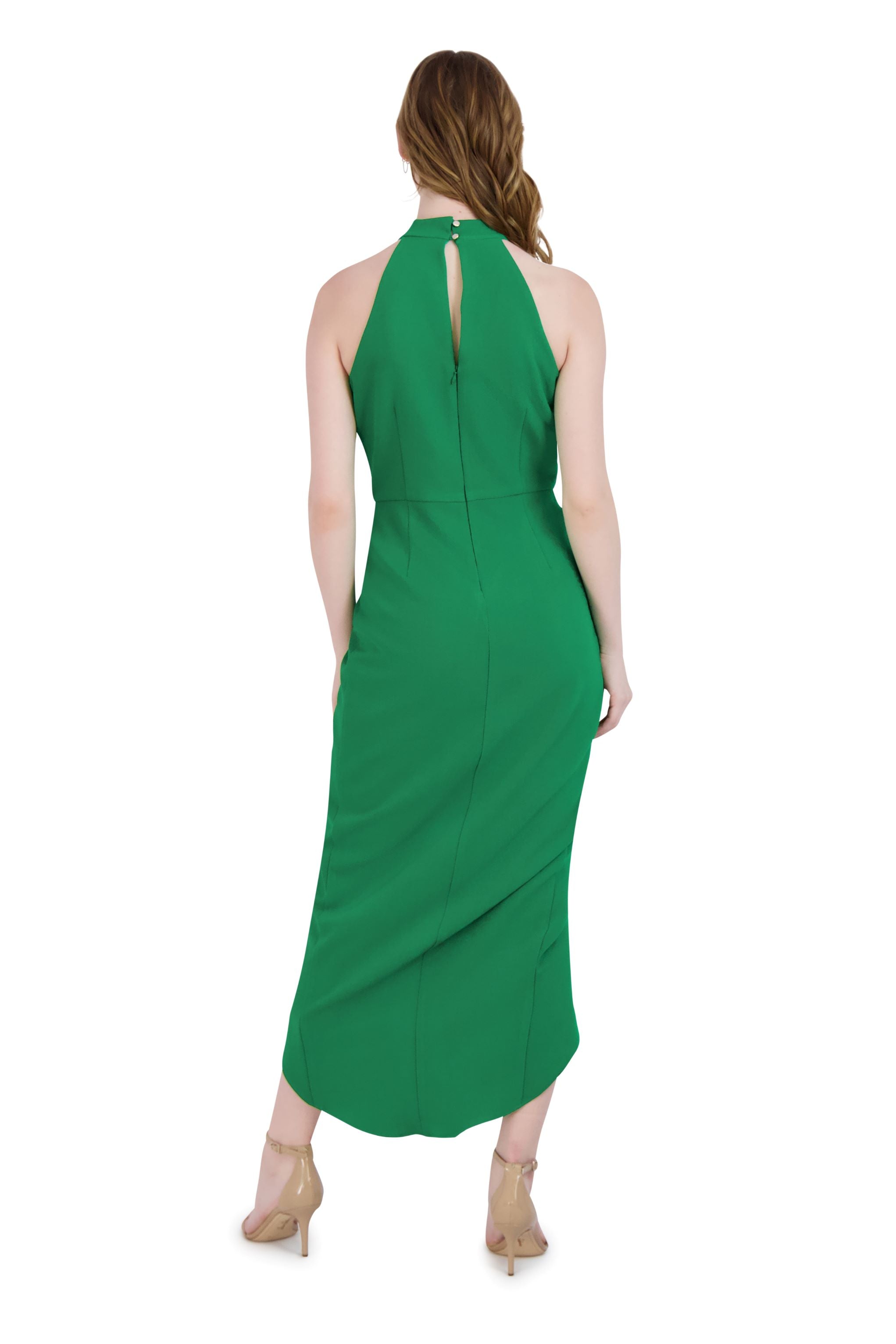 Julia Jordan Knot Neck Tulip Hem Dress JULIA JORDAN Julia Jordan Knot Neck Tulip Hem Dress JULIA JORDAN