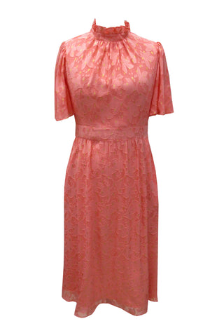 SHORT SLEEVE MOCK NECK DRESS