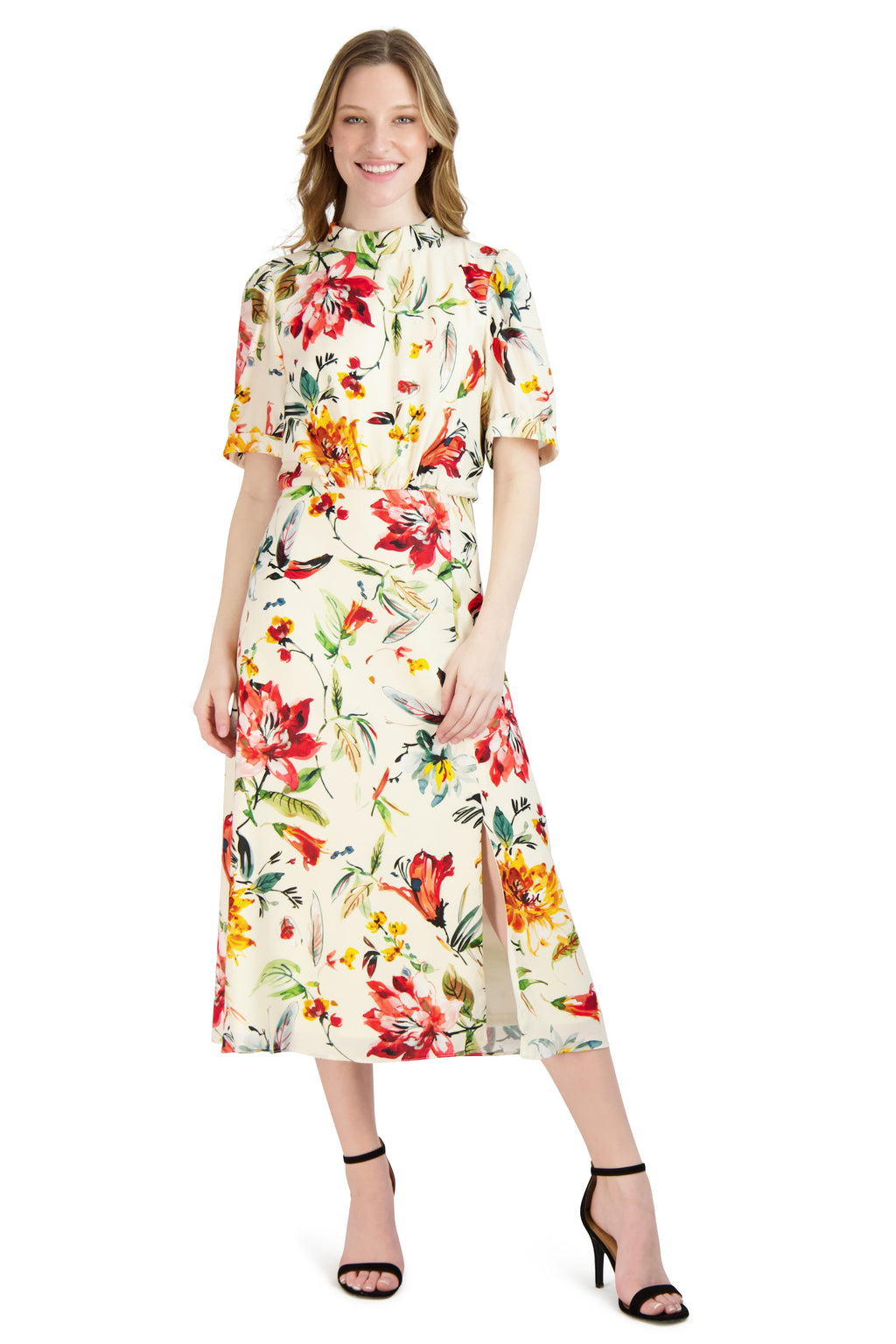 Floral Mock Neck Dress – JULIA JORDAN