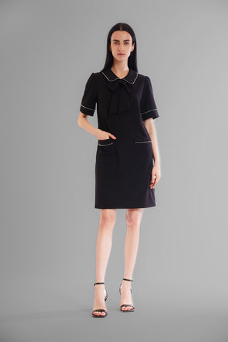 SHORT SLEEVE SHEATH DRESS