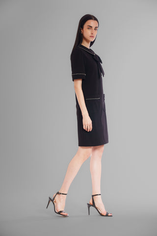 SHORT SLEEVE SHEATH DRESS