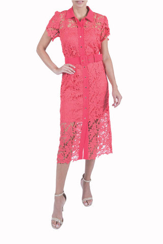 SHORT SLEEVE SHIRT DRESS