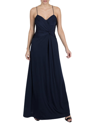 TWIST FRONT JERSEY GOWN