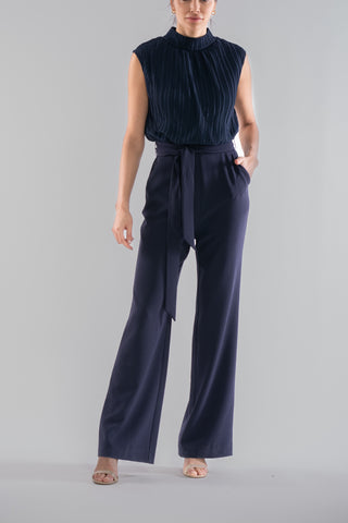 HIGH NECK SLEEVELESS JUMPSUIT