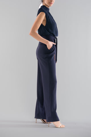 HIGH NECK SLEEVELESS JUMPSUIT