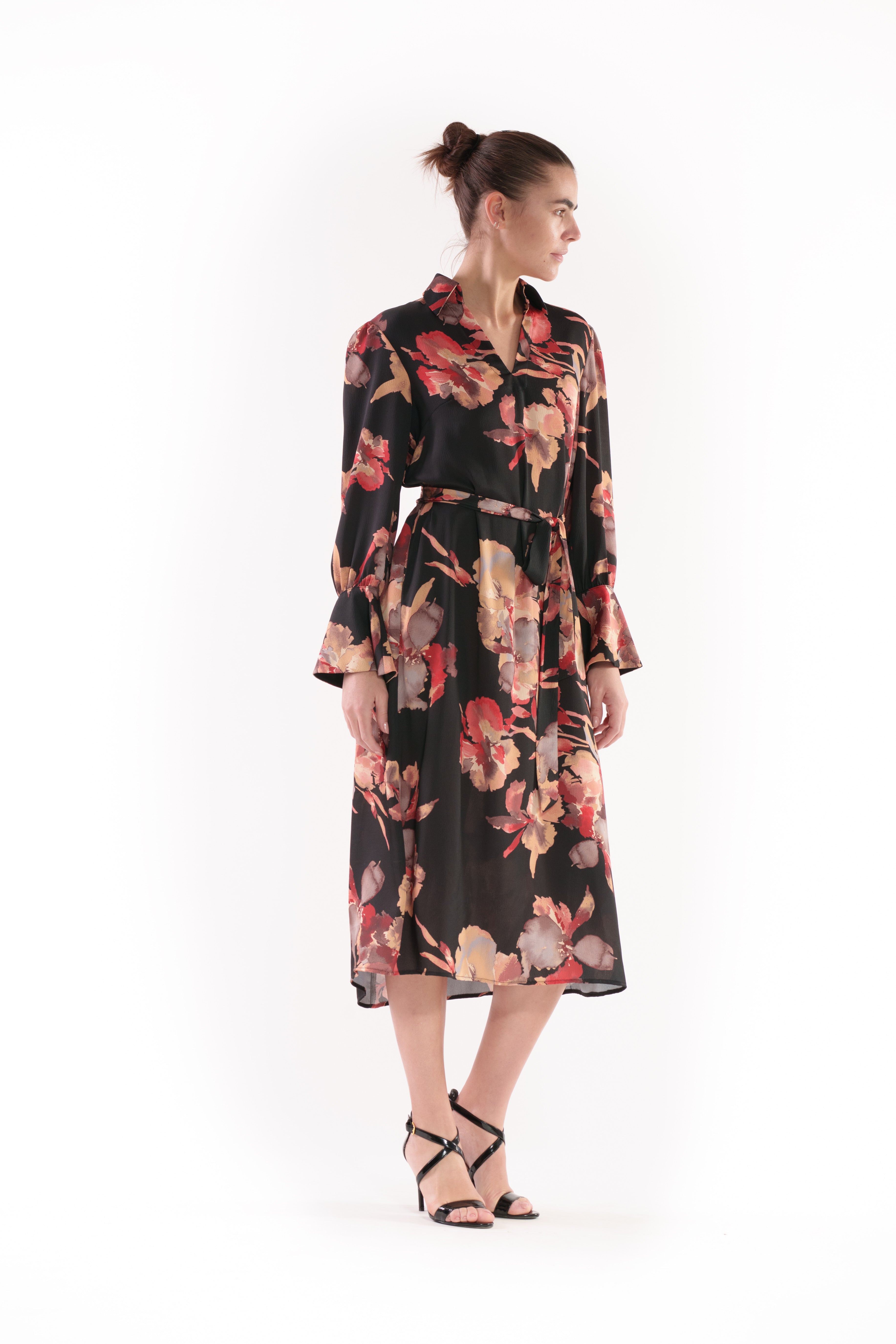 julia jordan long sleeve organza shirt dress Julia Jordan Organza Shirtdress