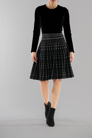 LONG SLEEVE SCOOP NECK SWEATER DRESS