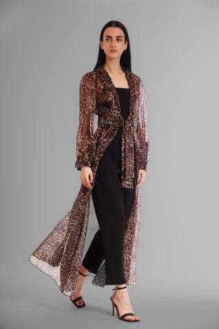 LONG SLV SHIRT DRESS WITH JUMPSUIT