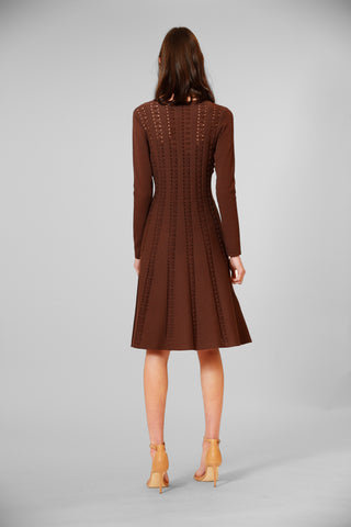 LONG SLEEVE SWEATER KNIT DRESS