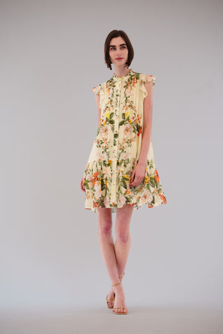 3/5 LNGTH SLV MIDI LNGTH DRESS W/ SELF TIE