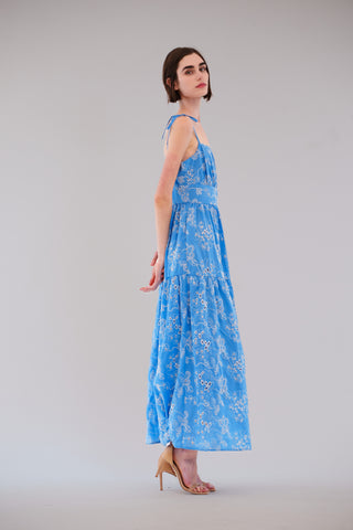 MIDI LENGTH EYELET DRESS