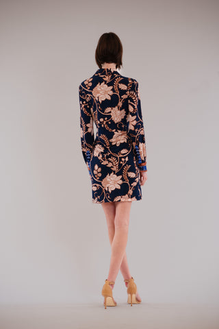 PRINTED ITY LONG SLV SHIRT SHORT DRESS