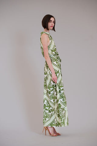 SLVLESS HALTER MAXI DRESS