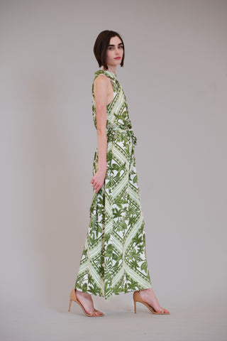 SLVLESS HALTER MAXI DRESS