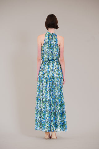 mock neck 3 tier maxi