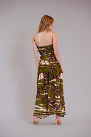 SLVLESS DROPPED WAIST LONG DRESS