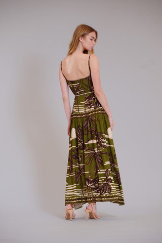 SLVLESS DROPPED WAIST LONG DRESS