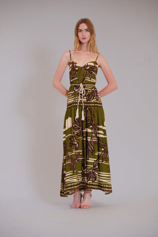 SLVLESS DROPPED WAIST LONG DRESS