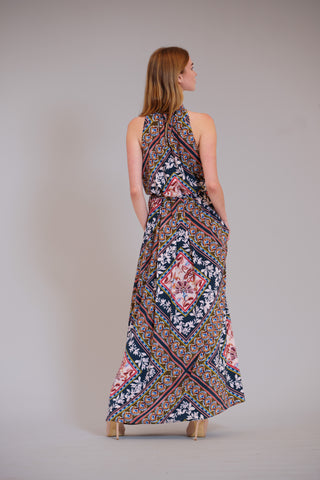 SLVLESS HALTER MAXI DRESS