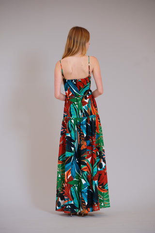 SLVLESS DROPPED WAIST LONG DRESS