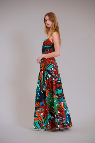 SLVLESS DROPPED WAIST LONG DRESS
