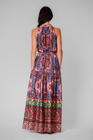 SLVLESS HALTER MAXI DRESS