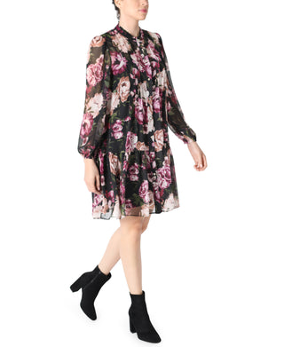 Long Sleeve Chiffon Dress