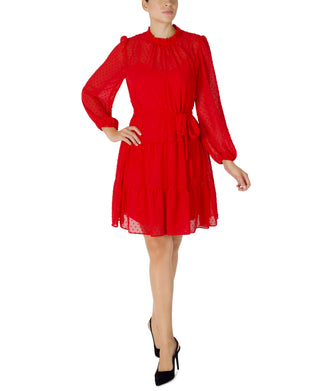 julia jordan red dress 3/4 Sleeve Dress JULIA JORDAN