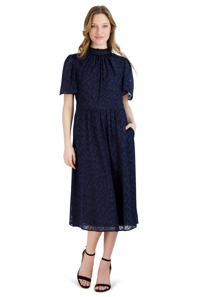Mock Neck Dress