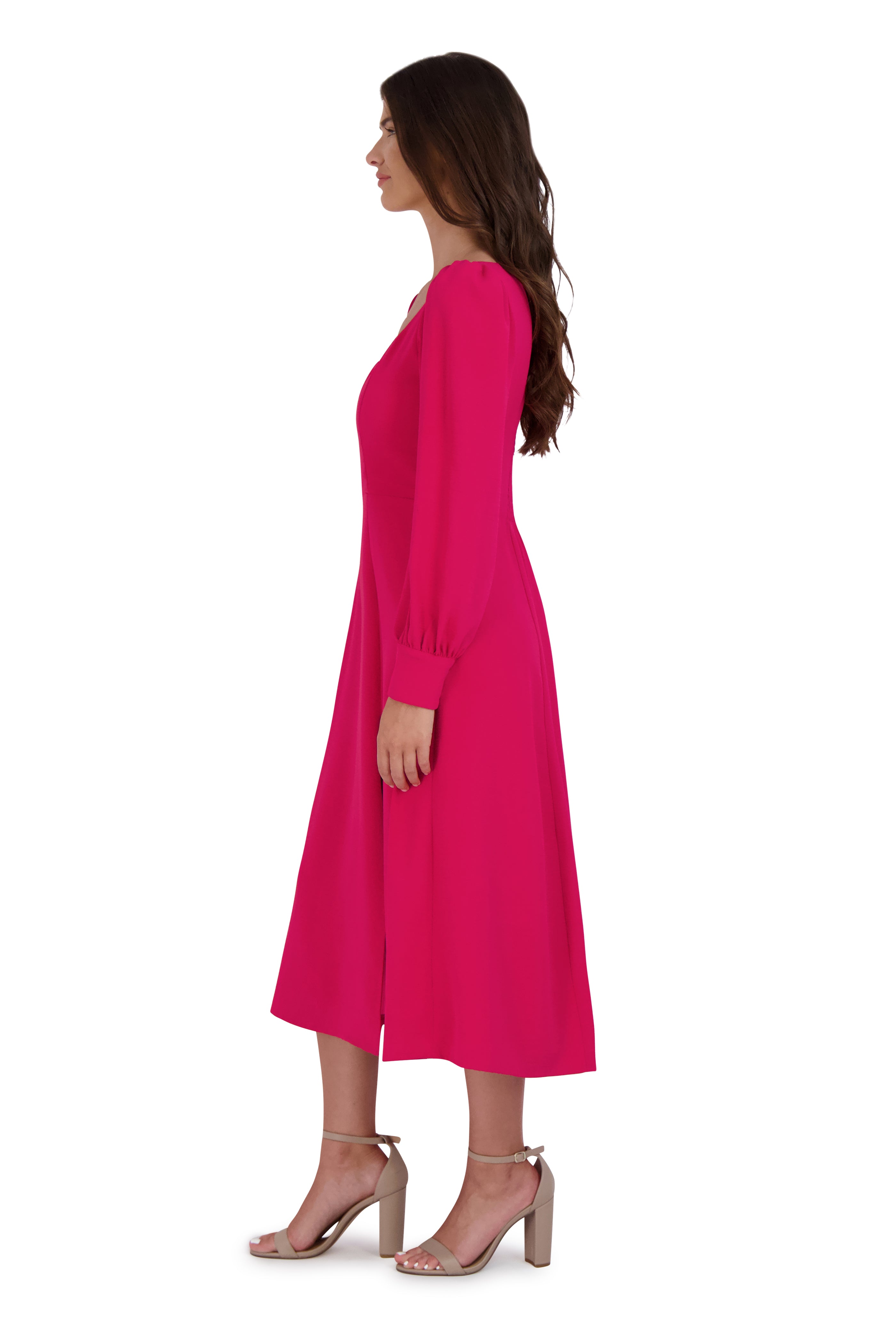 julia jordan pink dress Long Sleeve Dress JULIA JORDAN