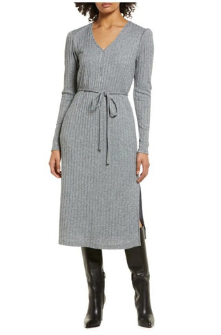 Long Sleeve Sweater Knit Dress